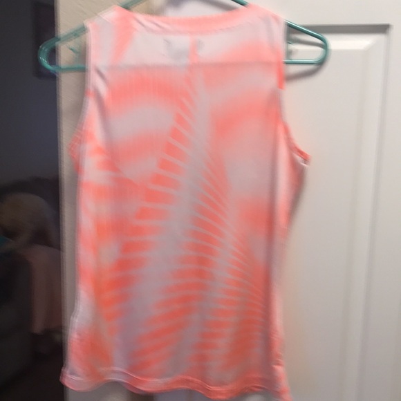 Jamie Sadock coral, white and black dry fit tennis tank - Picture 6 of 8
